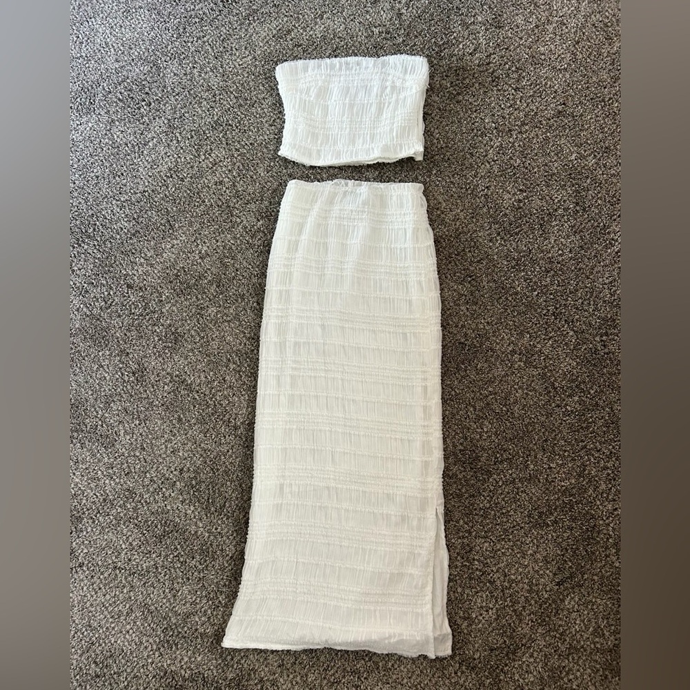 Princess Polly White Strapless Set